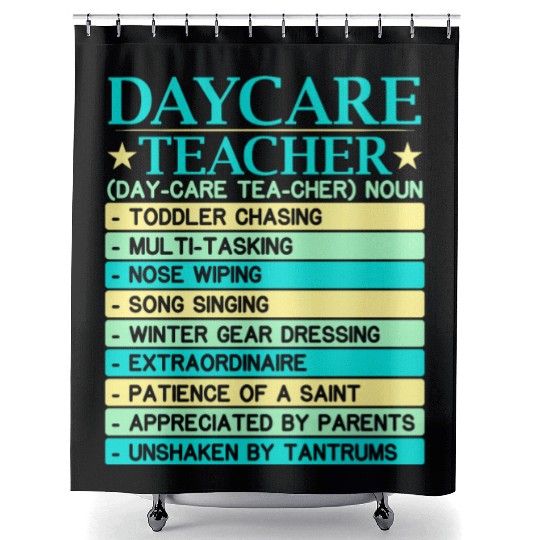 Daycare Teacher Childcare Educator Director Shower Curtains