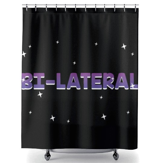 Bilateral Bisexual LGBTQ Bi Pride LGBT Asexual Shower Curtains