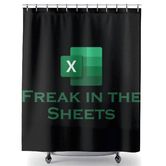 Freak in the Sheets excel Shower Curtains