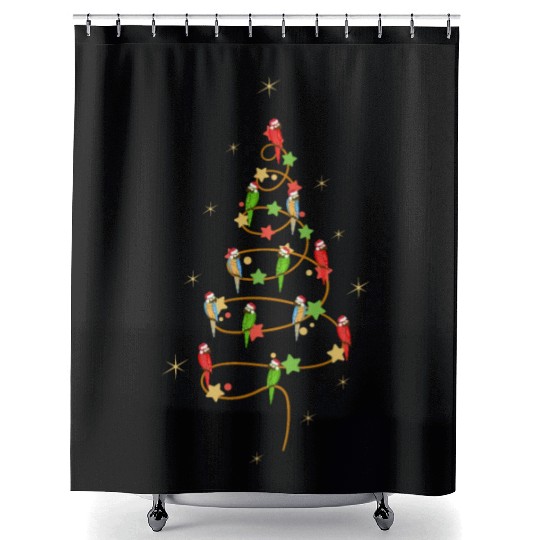 MACAWS CHRISTMAS TREE FOR MACAW AND PARROT LOVERS Shower Curtains