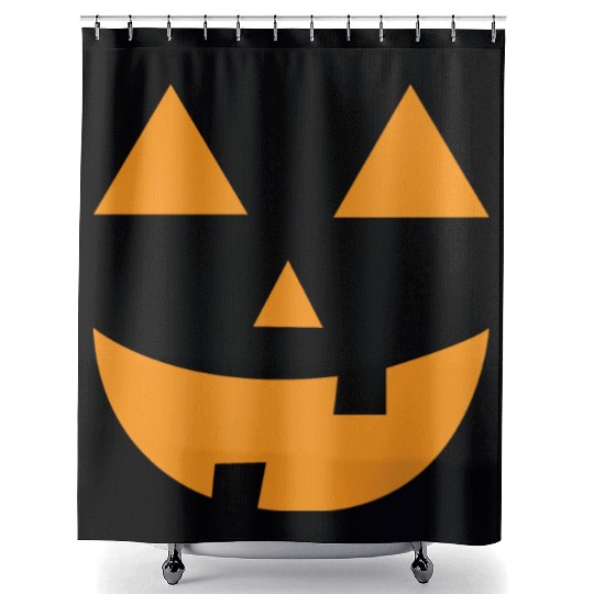 Pumpkin Halloween Jack O Lantern Pumpkins Shower Curtains