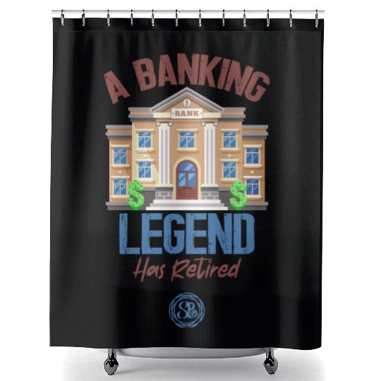 A Banking Legend Has Retired - Retirement Shower Curtains