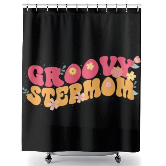 Groovy Stepmom Garden Plant Flowers Floral Decor Shower Curtains