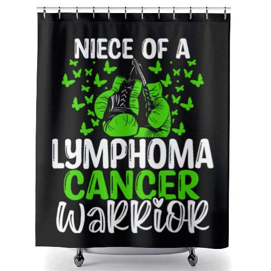 Lymphoma Cancer Awareness Niece Aunt Uncle Shower Curtains