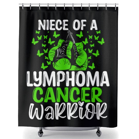 Lymphoma Cancer Awareness Niece Aunt Uncle Shower Curtains