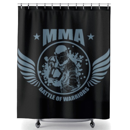 MMA Battle of Warriors Mixed Martial Arts Shower Curtains