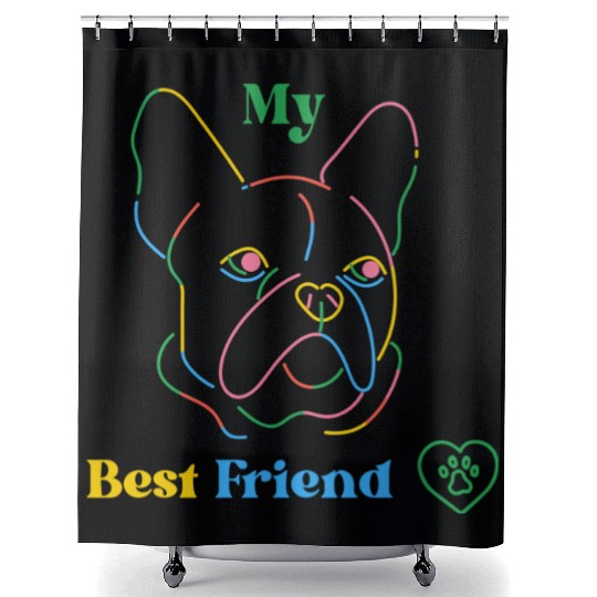 My best friend Shower Curtains
