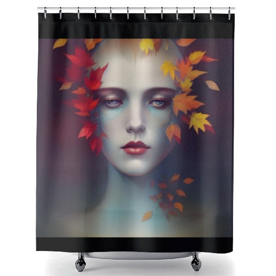Autumn Goddess Shower Curtains