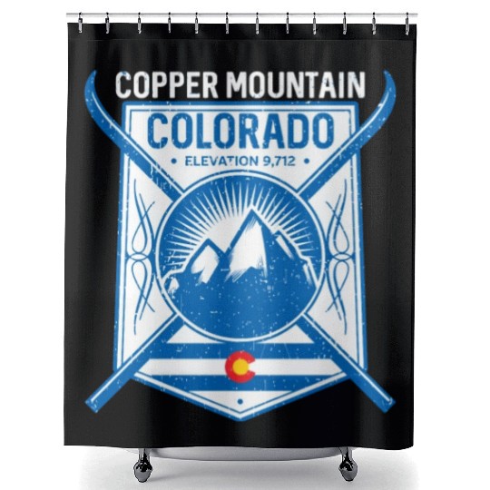 Copper Mountain Colorado Ski Mountains Shower Curtains