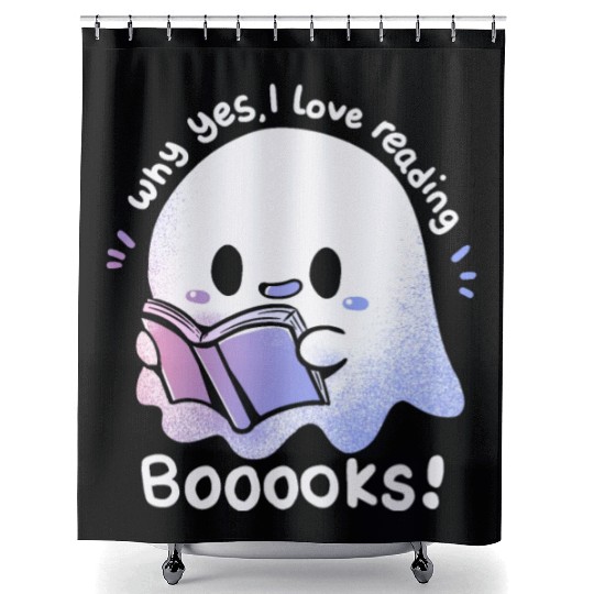 I Love Reading Booooks Shower Curtains