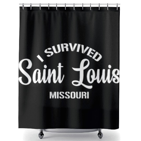 I Survived Saint Louis Moving From Missouri Shower Curtains