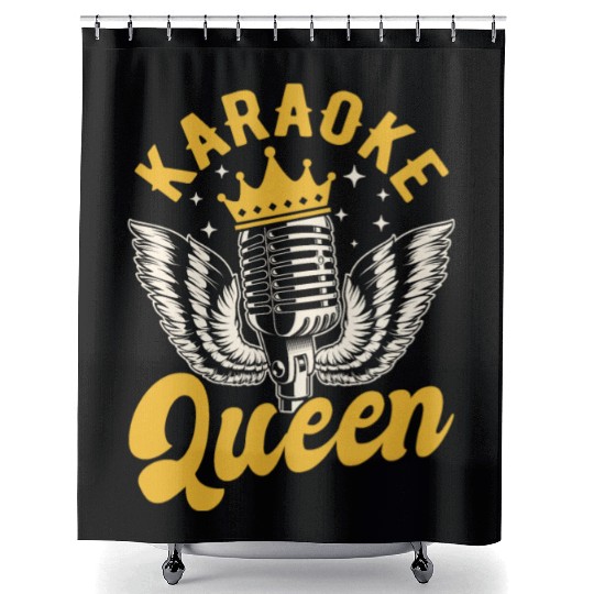 Queen Karaoke Bar, Party, Company Party, Women Shower Curtains