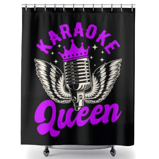 Queen Karaoke Bar, Party, Company Party, Women Shower Curtains