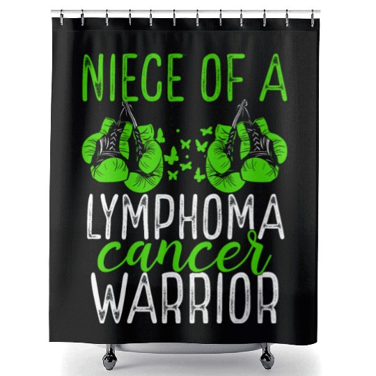 Niece Lymphoma Cancer Awareness Aunt Uncle Shower Curtains