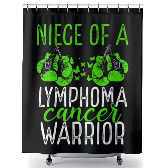 Niece Lymphoma Cancer Awareness Aunt Uncle Shower Curtains