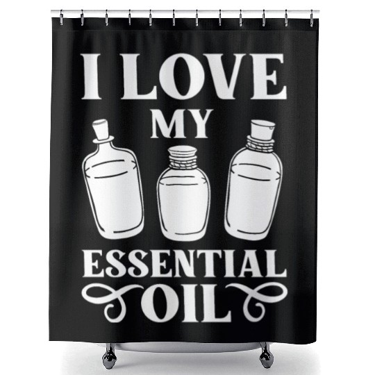 Essential Oil Diffuser Peppermint Aromatherapy Shower Curtains