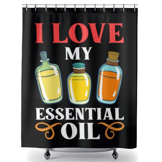 Essential Oil Diffuser Peppermint Aromatherapy Shower Curtains