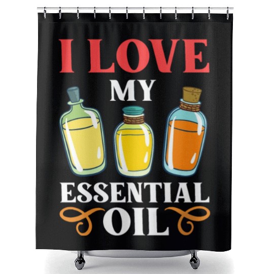 Essential Oil Diffuser Peppermint Aromatherapy Shower Curtains
