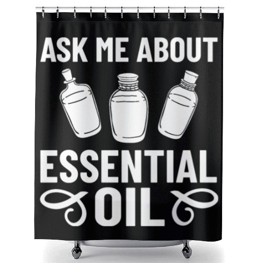 Essential Oil Diffuser Peppermint Aromatherapy Shower Curtains