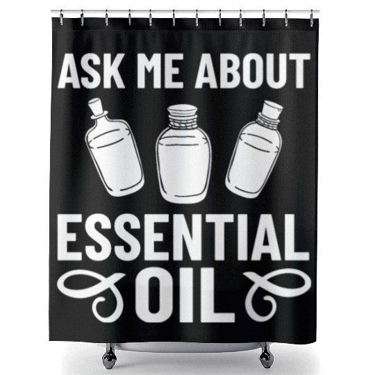 Essential Oil Diffuser Peppermint Aromatherapy Shower Curtains