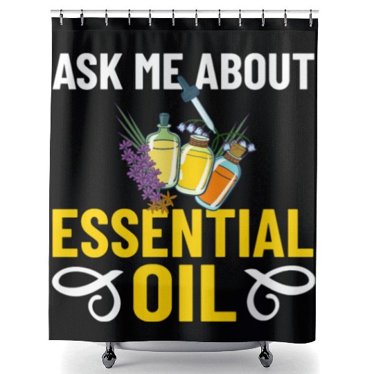 Essential Oil Diffuser Peppermint Aromatherapy Shower Curtains