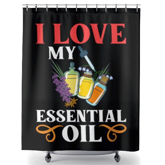 Essential Oil Diffuser Peppermint Aromatherapy Shower Curtains