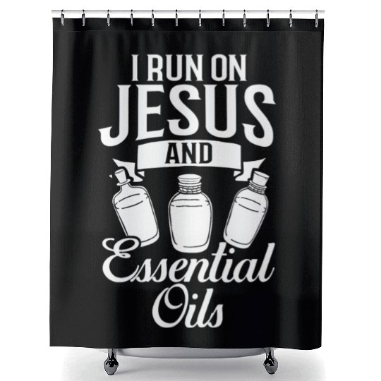 Essential Oil Diffuser Peppermint Aromatherapy Shower Curtains