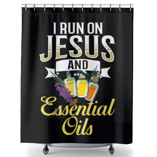 Essential Oil Diffuser Peppermint Aromatherapy Shower Curtains