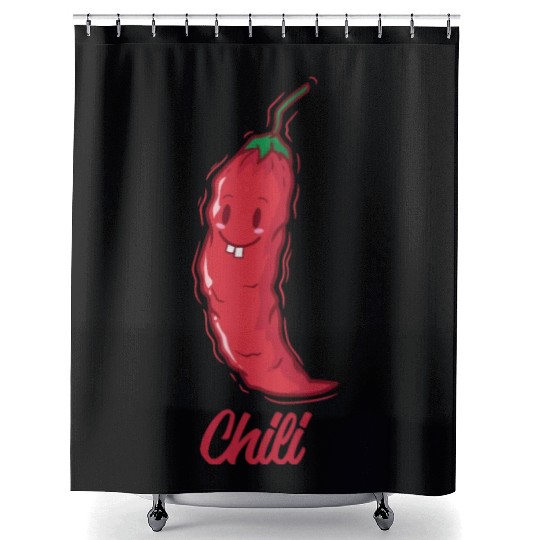 Chili Spice Flavor Food Cooking Shower Curtains