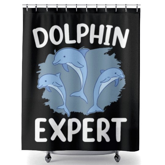 Dolphin Expert Dolphins Cute Lover Girls Shower Curtains