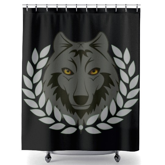 alpha wolf Shower Curtains