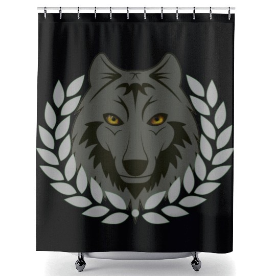 alpha wolf Shower Curtains