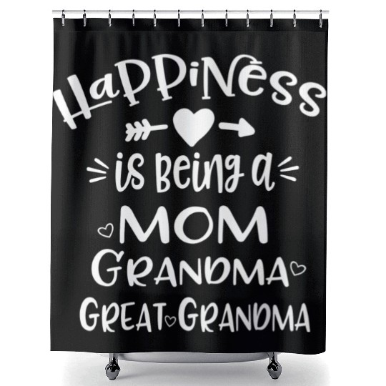 Hap Ess Is Being A Mom Grandma Great Grandma Shower Curtains