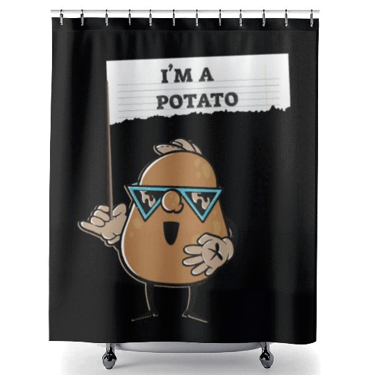 I am a Potato Fries Cute Costume Potatoes Lovers Shower Curtains