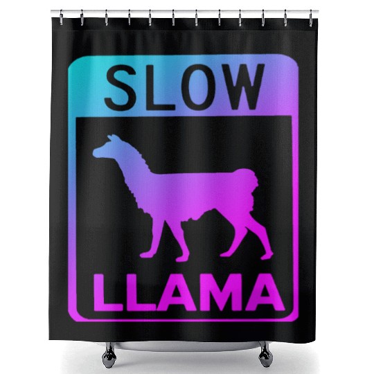 Phish Slow Llama Shower Curtains