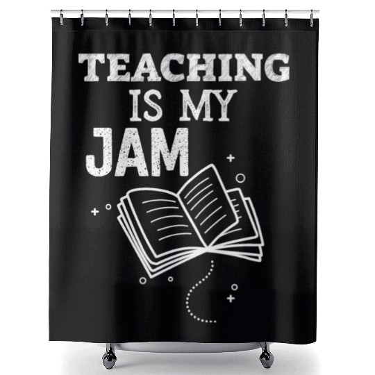 Teaching Is My Jam School Teacher Appreciation Shower Curtains