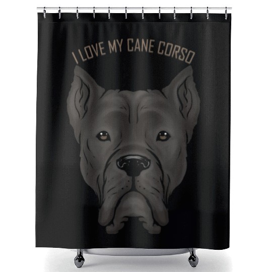 Dog Lover - I Love My Cane Corso Shower Curtains