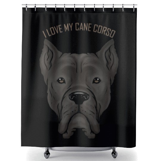 Dog Lover - I Love My Cane Corso Shower Curtains