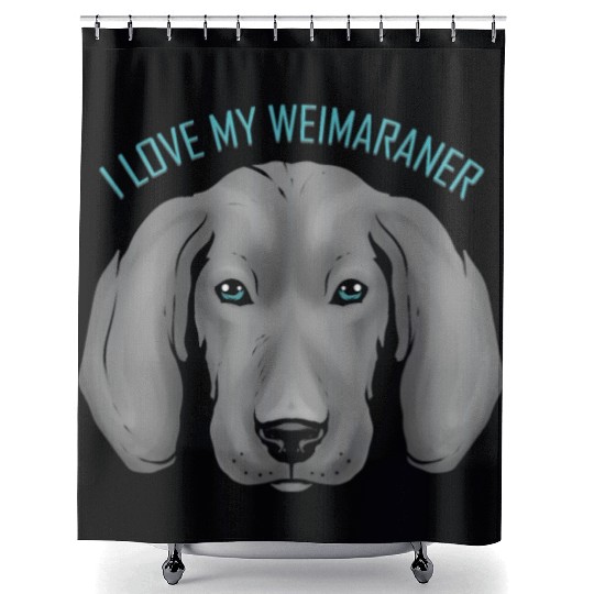 Dog Lover - I Love My Weimaraner Shower Curtains