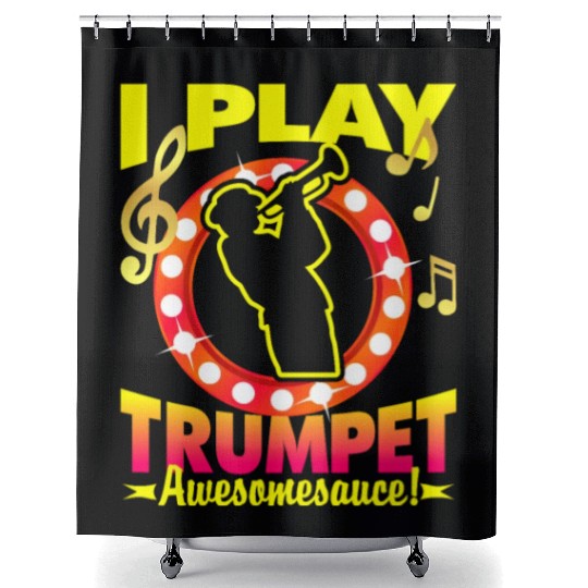I Play Trumpet Shower Curtains