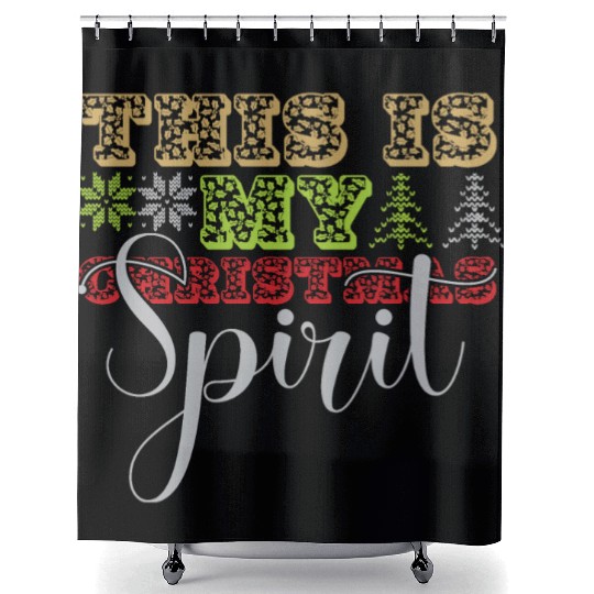 this is my christmas Spirit Shower Curtains