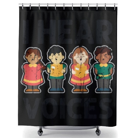 I hear voices - orchestra Shower Curtains