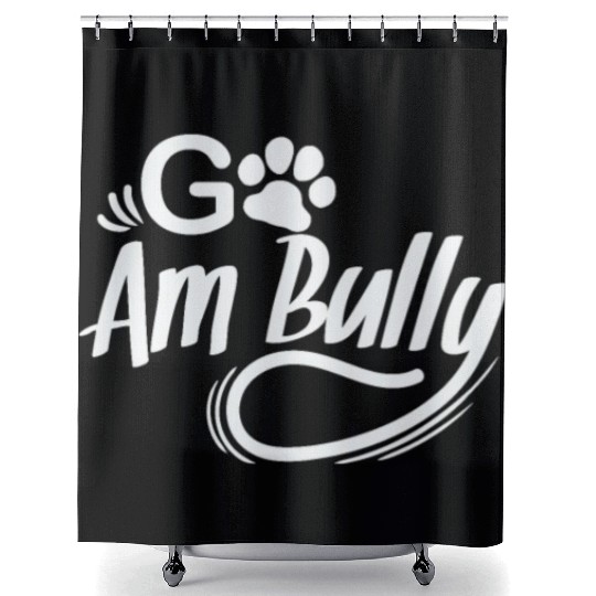 Go Am Bully Bulldog Pet Dog breed Shower Curtains