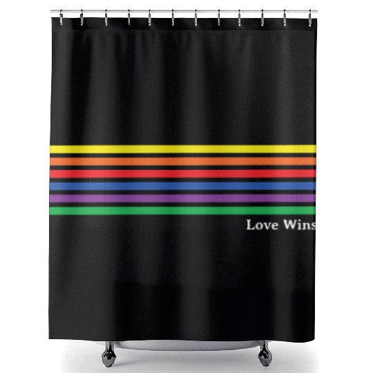 Gay Pride Rainbow Equality Shower Curtains
