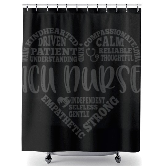 ICU nurse, intensive care unit nurse Shower Curtains