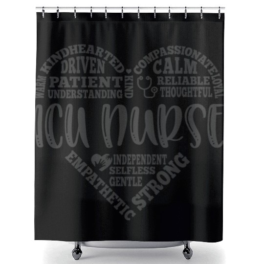 ICU nurse, intensive care unit nurse Shower Curtains