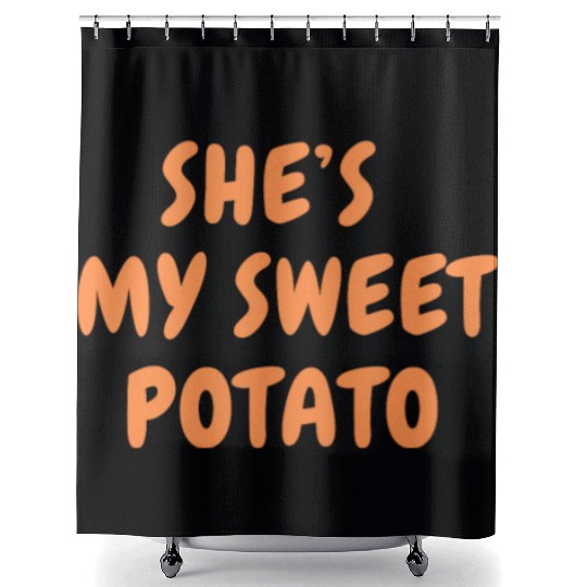 She s My Sweet Potato Shower Curtains