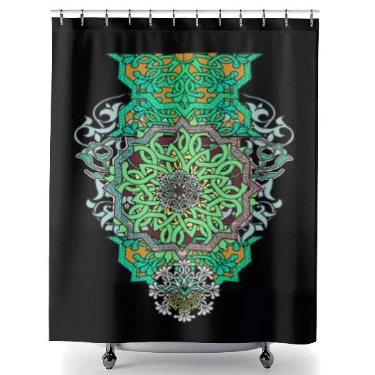 Tattoo Persian art Shower Curtains