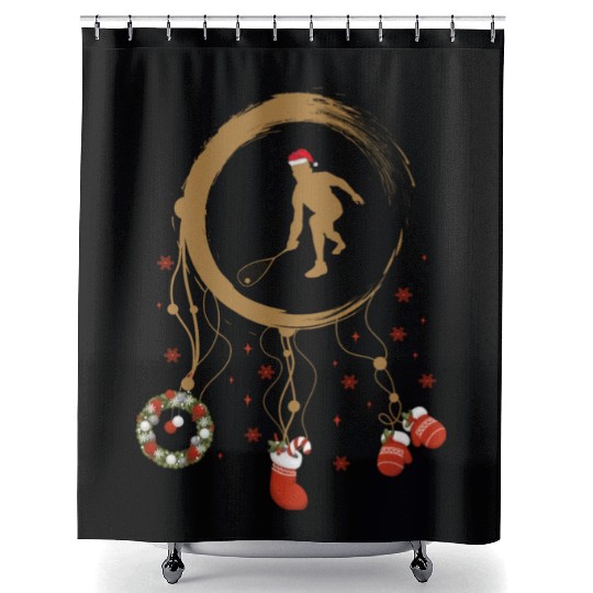 Winter dreamcatcher Christmas Squash Shower Curtains