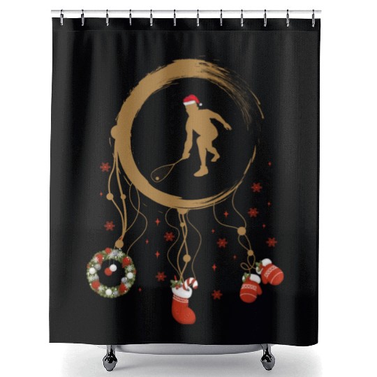 Winter dreamcatcher Christmas Squash Shower Curtains